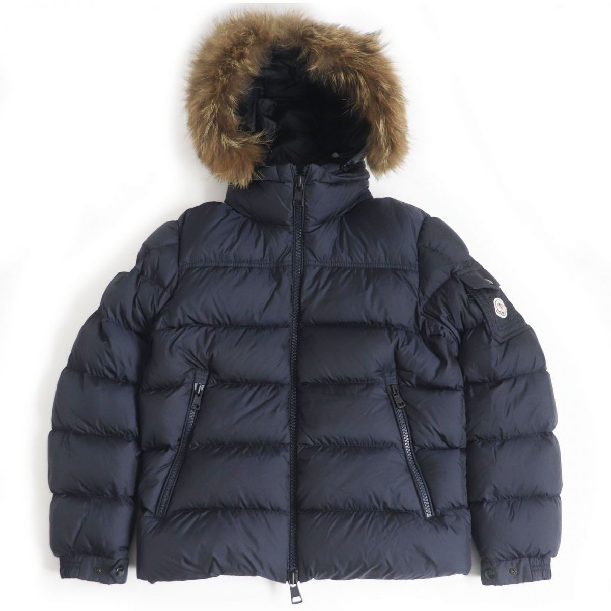 18-19AW Moncler Marque Coyote Fur Hooded Down Jacket - Excellent Condition