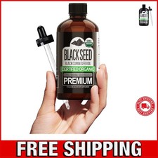 Black Seed Oil 4 Fl Oz Pack of 1 Cold Pressed Unrefined for Hair Skin Scalp a...