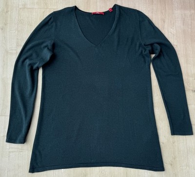 Pullover s.Oliver Gr. 42 tannengrün Raglanärmel für große Frauen