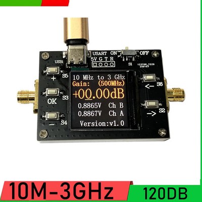 10MHZ-3GHZ Programmable Gain Amplifier 120DB Dynamic 0.01DB Step RF Amplifier