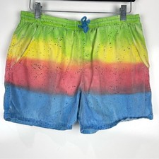 Mowgli Surf Men's Casual Shorts USA Made Ombre Tie Dye Surfer Size Small Beach