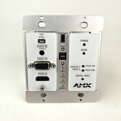 AMX NMX-ENC-N1115-WP-WH Wallplate Encoder AMX FGN1115-WP KVM Extender White