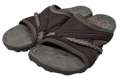 Merrell Women's Terran Post Slide Sandals Dark Earth Brown Sz 9 J55340