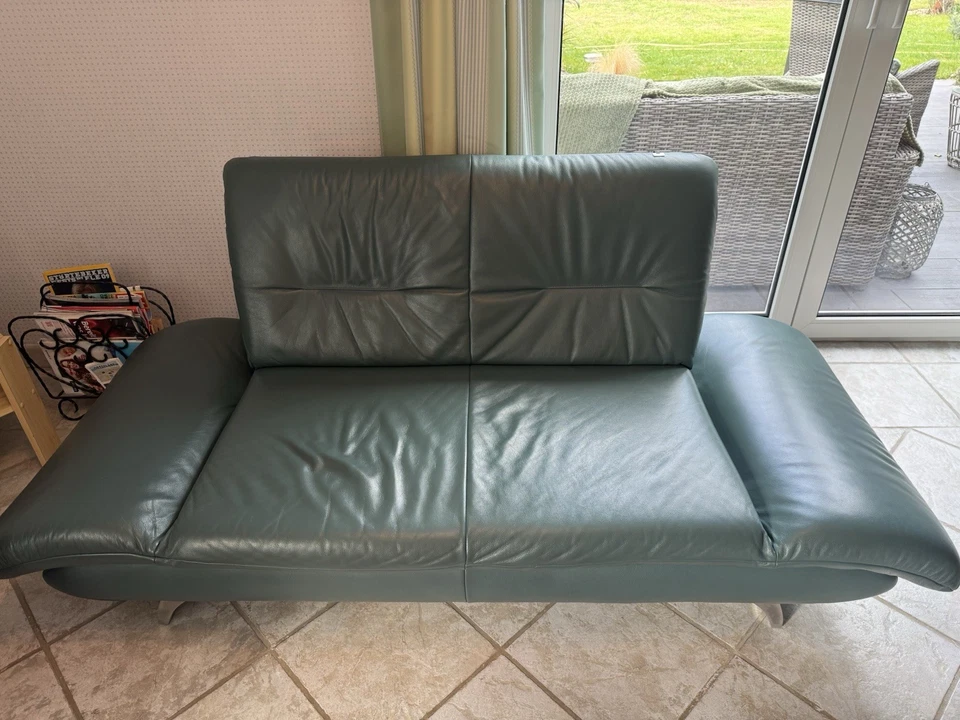 Koinor Rossini 2er und 3er Ledersofa Grün - Bild 3 von 4