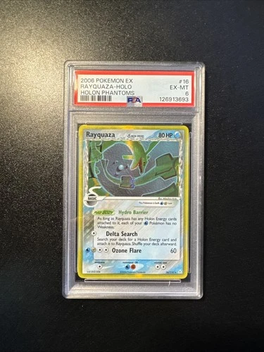 Rayquaza - (Delta Species) 16/110 Holon Phantoms Holo PSA 6