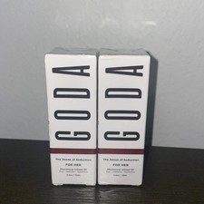 2 SEALED Goda For Her Pheromone Infused Perfume 0.5 fl oz 15ml Vegan Jasmine LOT