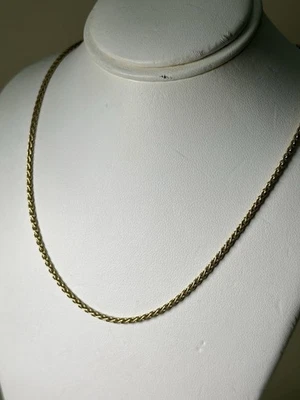 Vintage 18k Gold Chain In Fine Necklaces & Pendants Without Stones