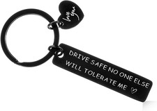 Drive Safe Keychain for Him Boyfriend Birthday Christmas Gift for Him Husband Fi