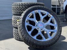 22 Chrome Wheels Rims Tires Chevy Silverado Tahoe Gmc Sierra Yukon 1500 4x