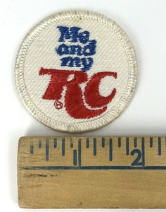 Vintage Me And My RC Royal Crown Cola Soda Embroidered Patch Round Promo