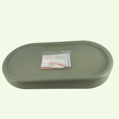 Milou Stay Clean Waterproof / slip resistant Changing Pad in Sage 31x16x3.63''