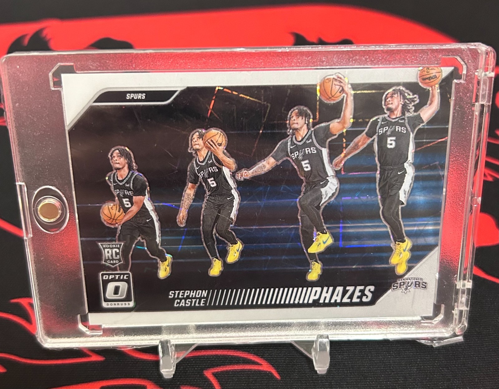 STEPHON CASTLE 2024-25 PANINI DONRUSS OPTIC #24 ROOKIE PHAZES PRIZM RC SPURS SP