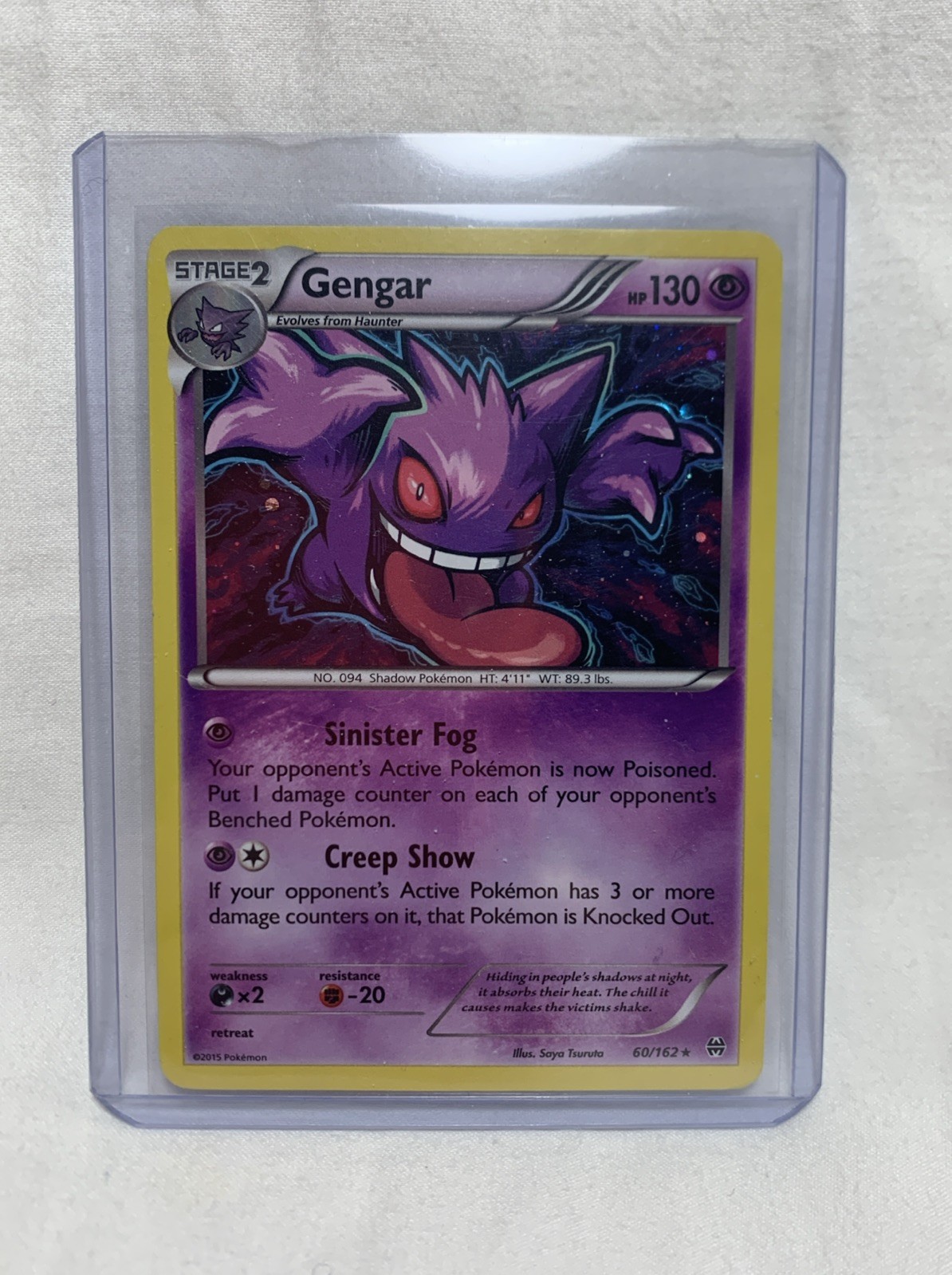 Pokémon Gengar Holo Rare TCG Card XY Breakthrough 60/162 MP