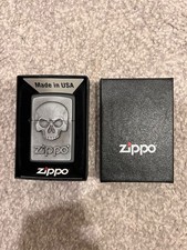 Zippo Windproof Lighter - Phantom Skull - Gift Box - Made in USA Refillable