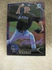 2016 Bowman Chrome Prospects MIKE NIKORAK Purple Refractor /250 #BCP81 [AUTO]