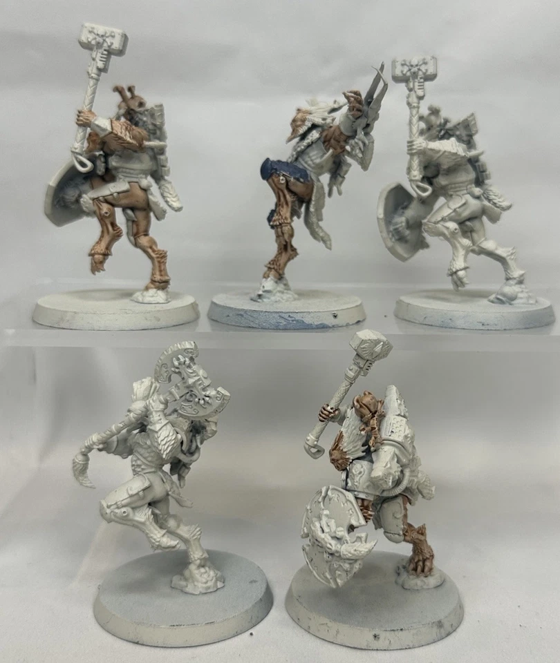 Warhammer 40k Wulfen Space Wolves Squad x5 Games Workshop Space Wolves Man Wolf - Image 2 of 4