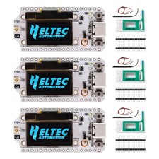 3x LoRa Development Board Set with Case, WiFi, Bluetooth, OLED, Antenna