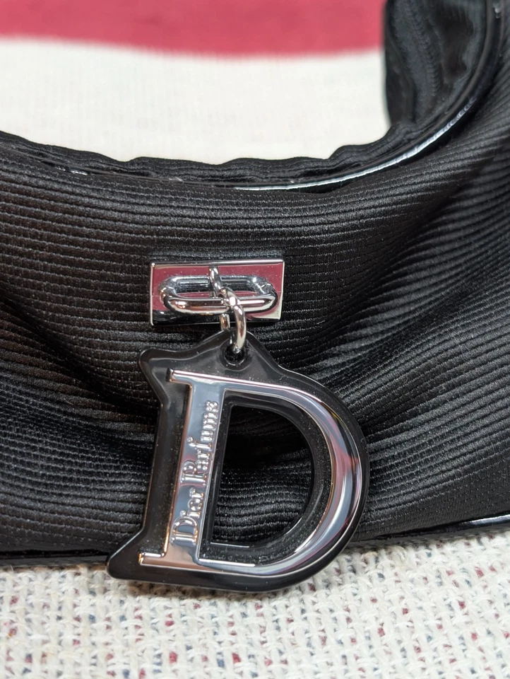 Mini bolso cosmético Christian Dior Revolution bolso negro bolsa de maquillaje Y2K Foto 2 de 4