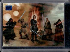 2025 Topps Chrome Star Wars Galaxy Fall of the Jedi Blue Ray Wave Refractor /175