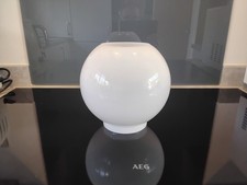 Vintage Duplex Cased Glass White/Opal Oil Lamp Globe / Shade