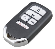 Remote Smart Key Fob Shell Case Fit for 2016 2017 2018 5 Buttons, Silver