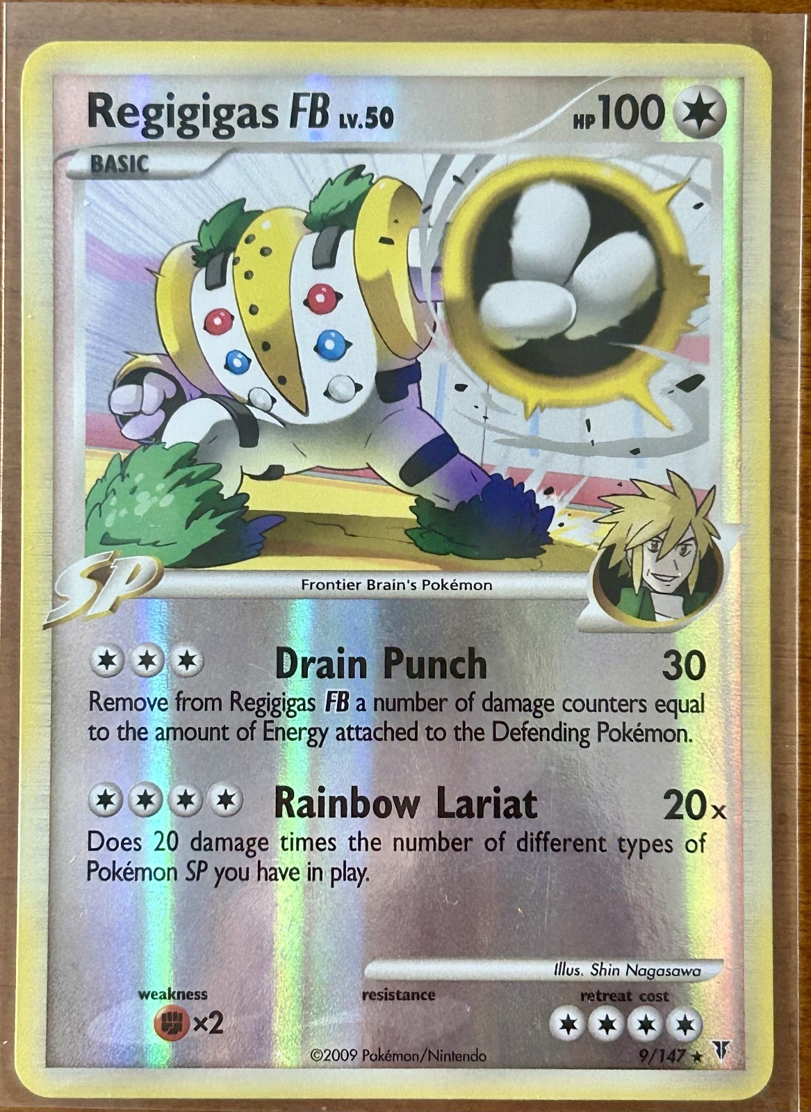 Pokemon Regigigas FB 9/147 2009, Supreme Victors, Reverse Holo (Near Mint)