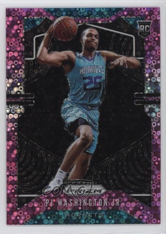 2019-20 Panini Prizm Fast Break Pink 44/50 PJ Washington Jr #258 Rookie RC 14cm