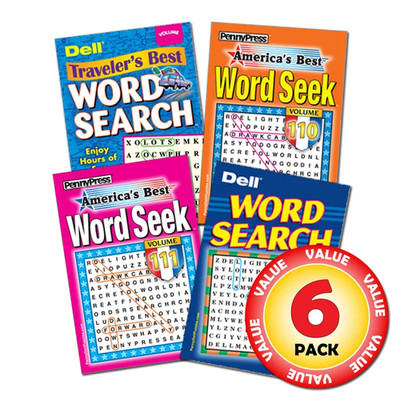 Penny Dell Favorite Word Seek 6-Pack (Paperback)