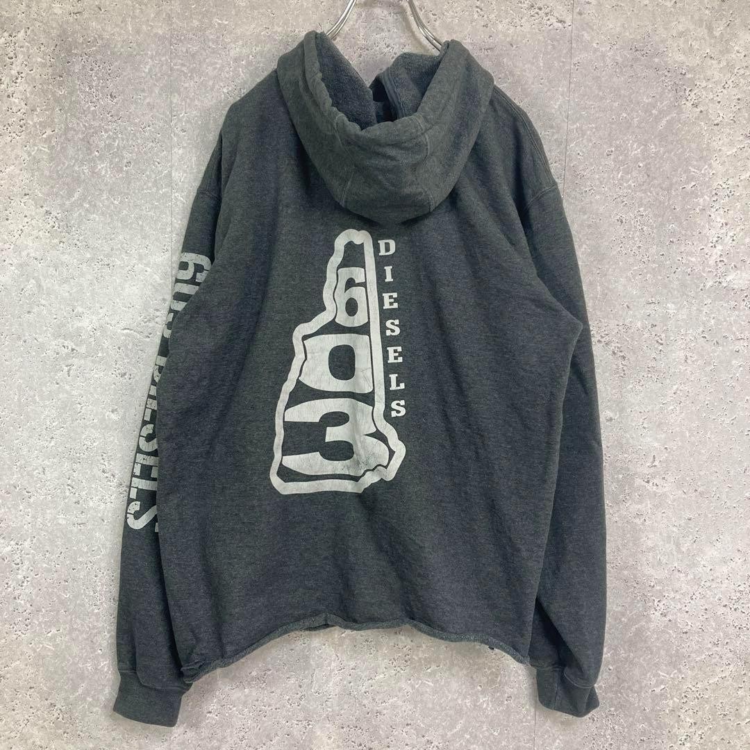 Carhartt Corporate Logo Print 603 Diesel Sweatshirt Parka Old Clothes M thumbnail 10