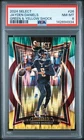 2024 PANINI SELECT GREEN & YELLOW SHOCK #26 JAYDEN DANIELS ROOKIE RC PSA 8