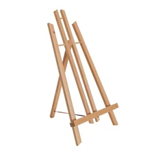 18" Large Tabletop Wood Display Stand A-Frame Artist Easel, Beechwood Tripod