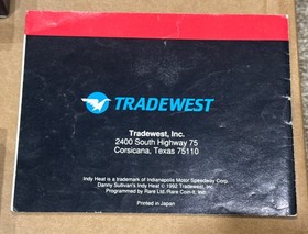 Sistema Danny Sullivan&rsquo;s Indy Heat Nintendo NES con scatola, cartuccia, custodia e manuale