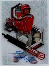 Shed Long 2018 Bowman High Tek Auto #PHT-SL Cincinnati Reds