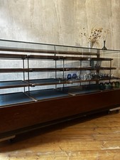 Große antike Verkaufsvitrine | Vintage Ladentheke