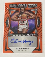 2024-25 Obsidian Elvin Hayes Galaxy Ink Electric Etch Orange Flood Auto #/99