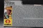Vintage 1987 GI Joe Cobra Serpentor Cobra Emperor File Card Free Shipping