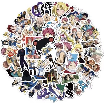 50x Fairy Tail Sticker Anime Manga Aufkleber Graffiti Skateboard Geschenk Merch