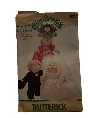 BUTTERICK CRAFT SEWING PATTERN-CABBAGE PATCH KIDS-BRIDE,GROOM,BRIDESMAID-#410