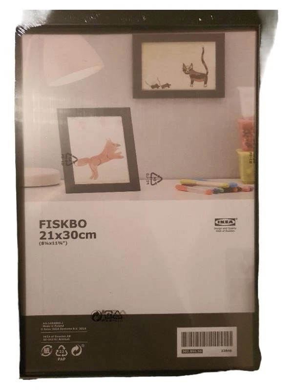 Ikea Ribba Set Di 4 Cornici Portafoto: 13x18 Cm, Bianco, In Legno E Plastica, Da Tavolo O Parete - copertina