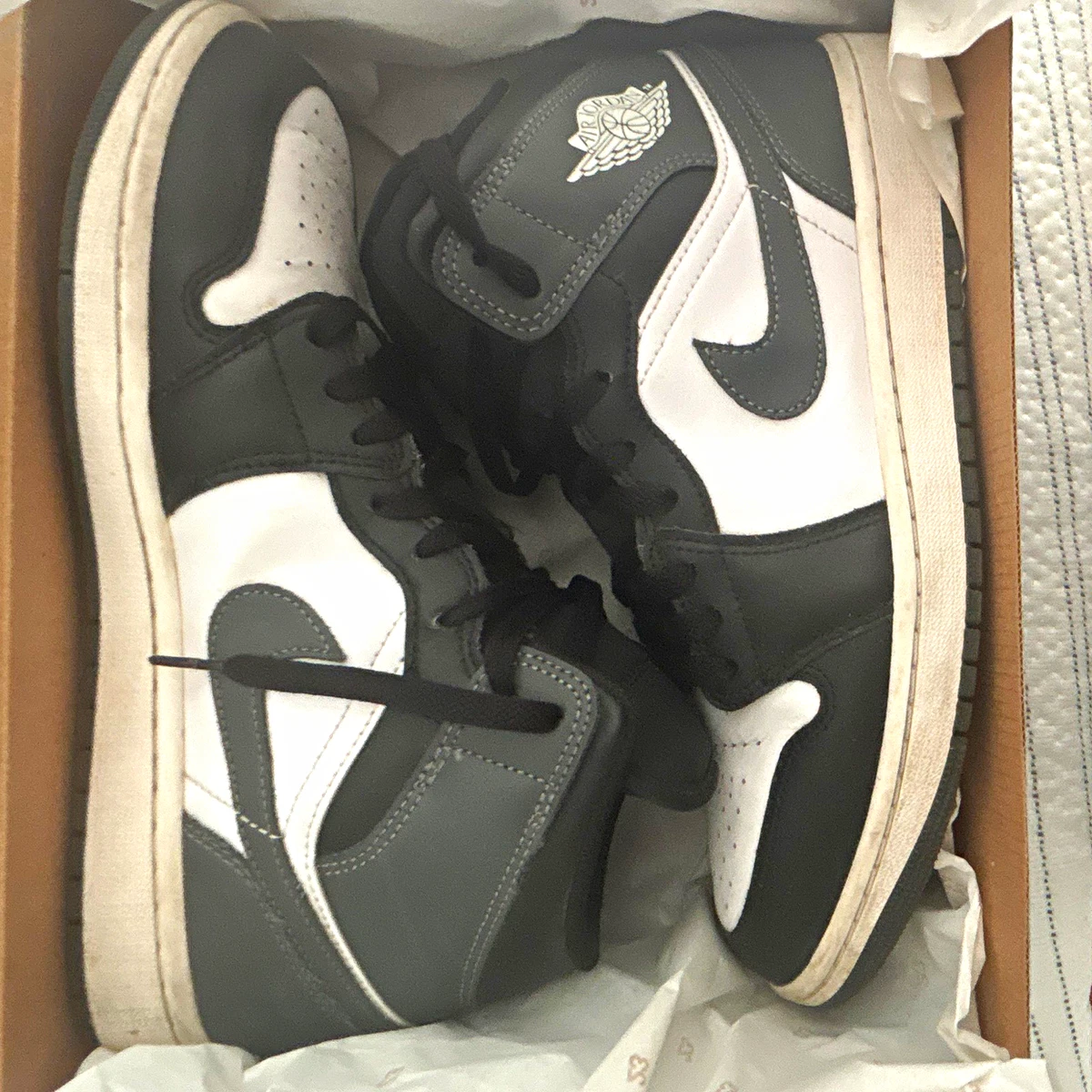Preços baixos em Jordan 1 Mid Grey White | eBay