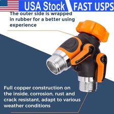 Giraffe Tools Garden Hose Splitter 2 Way Heavy Duty, 3/4" GHT Y ConnectorOutdoor