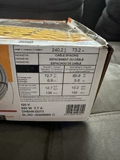 Schluter Ditra Heat Floor Heating Cable DHEHK12073 New In Box