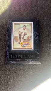 Ted Williams Baseball Card Plaque