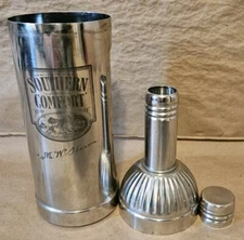 Southern Comfort M.W. Heron's Bottle Shaped Metal Cocktail Drink Shaker Home Bar