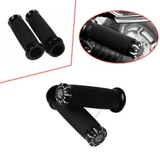 Black RSD Electronic Throttle Hand Grips For Harley Road Street Glide FLTRX
