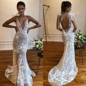 floral applique wedding dress