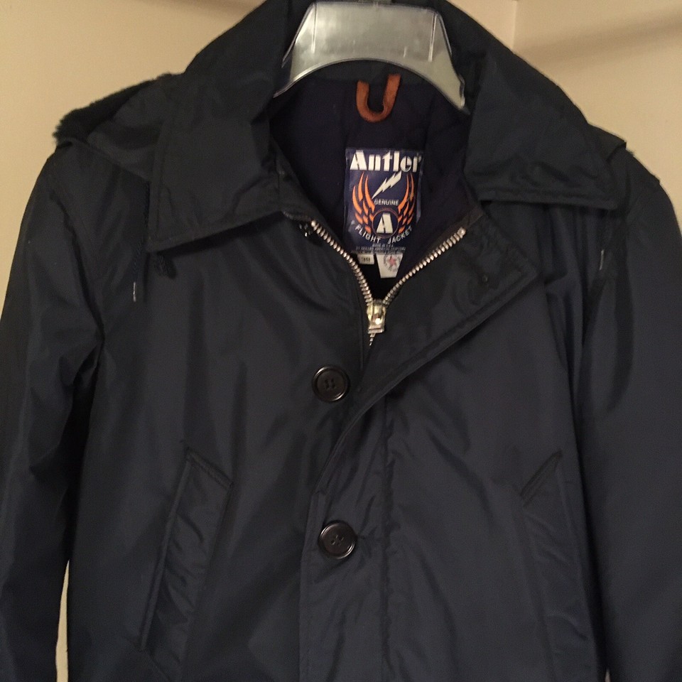 Antler Mens Flight Jacket Sz 38 USA Made New York City Housing