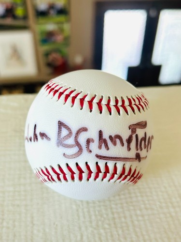 ACTOR JOHN SCHNEIDER DUKE OF HAZARD SIGNED BASEBALL W/PHOTO PROOF - Picture 2 of 6
