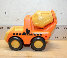Vintage 1987 Tonka Cement Mixer Orange Plastic Truck
