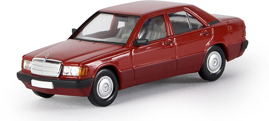 Brekina 13201 MB 190 E, red by Starmada 1:87 HO 1:87